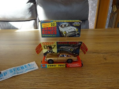 Corgi 261 James Bond's Aston Martin  'Goldfinger'  in OVP 60er Jahre Rarität