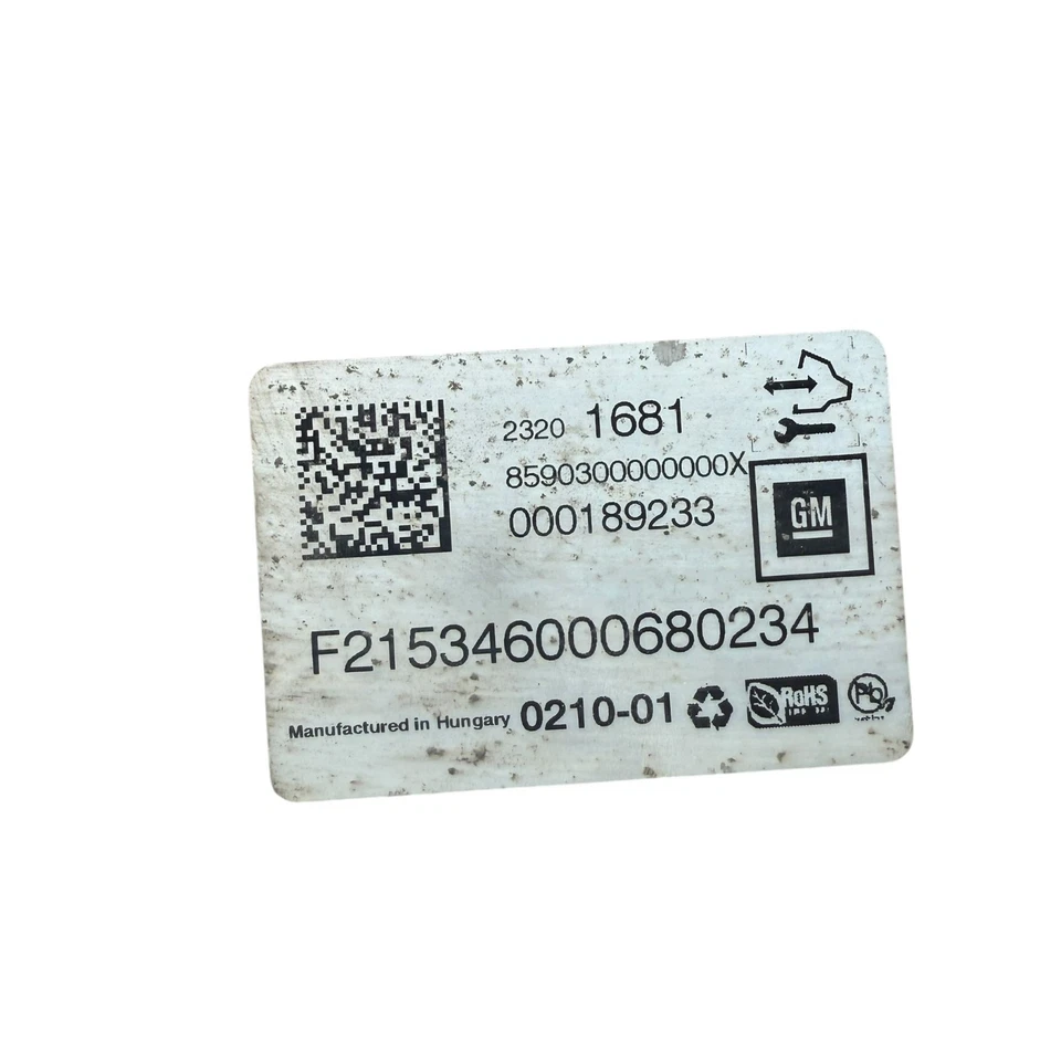 2015-2016 Chevrolet Silverado 1500 GMC Sierra 1500 Suspension Control Module OEM - Image 3 of 4