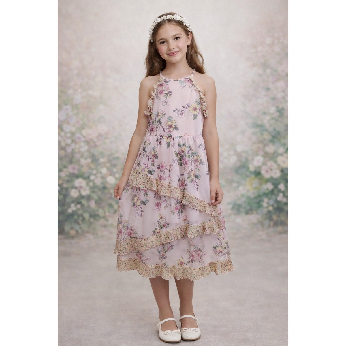 strapless open back dress Pink Lame Steph Dress – Charlotte West Baby main image 1