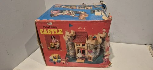 Vintage Little People Fisher Price Play Family Castle #993 *BOX only 1970s