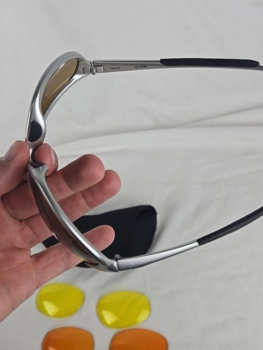 Smith Optics MAINLINE Wrap Silver Sunglasses Unisex Made in France - Picture 8 of 23