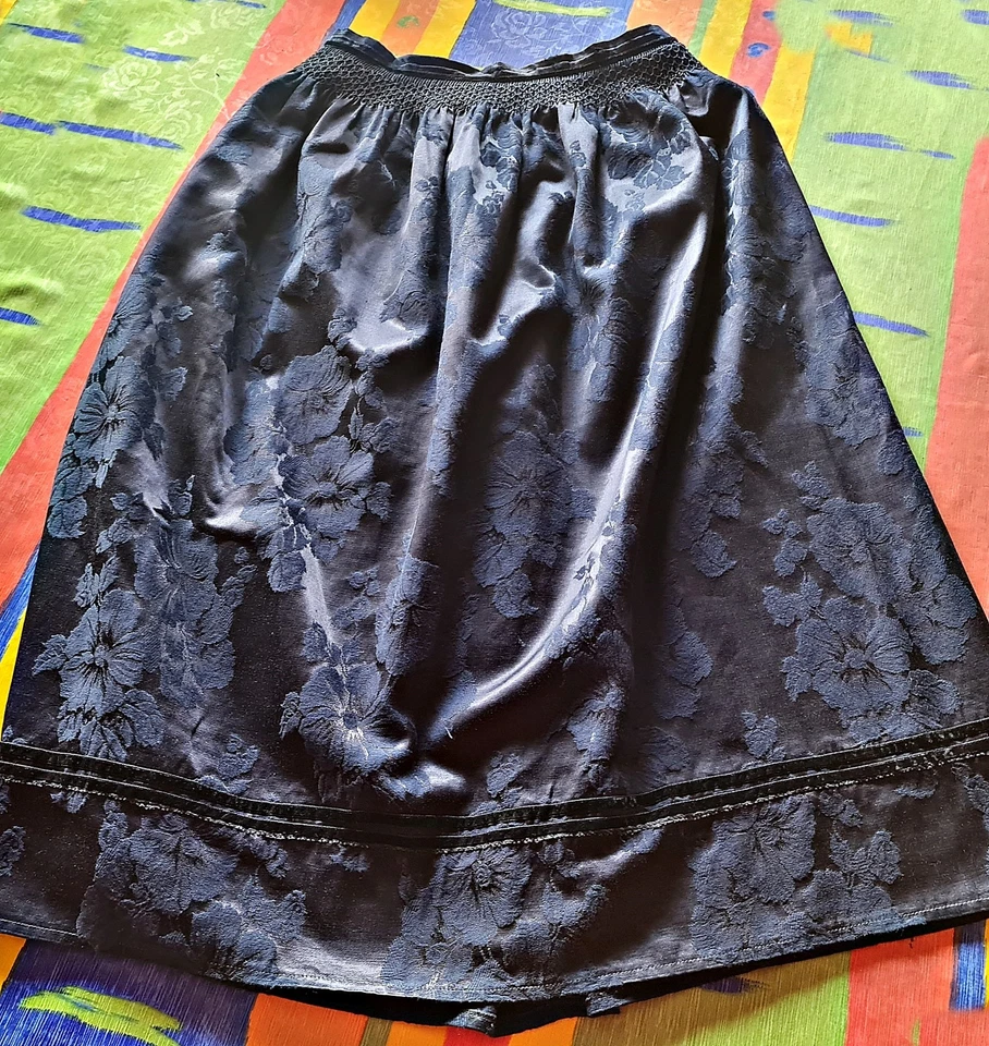 FALDA VINTAGE TRAJES OKTOBERFEST DIRNDL TIROL ARTE FLORAL MUJER: EE. UU. 8/UE 36 Foto 4 de 4