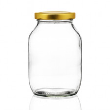 Half Gallon 2372ml Large Glass Jar with Lid – Pickling, Fermenting & Storage