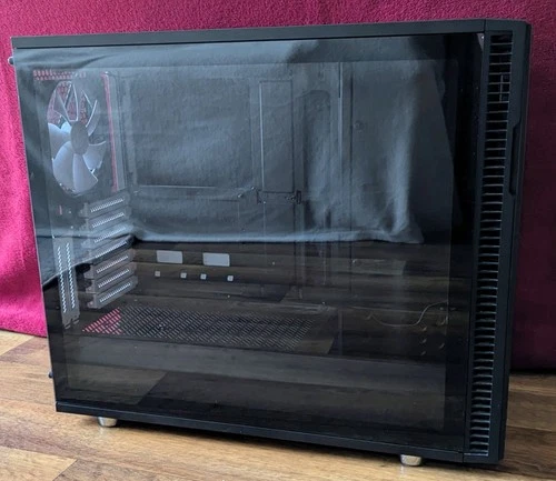 Fractal Define R6 Mid Tower Computer Case - Black Tempered Glass Edition - Boxed