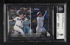 2016 Now Topps Online Exclusive /749 Corey Seager Trayce Thompson BGS 9 MINT 7k6