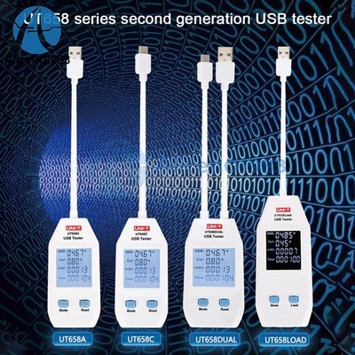 Digital Voltage   Meter Power Energy Capacity Detector UT658 USB Tester *mn