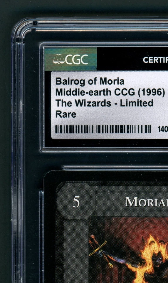 Balrog of Moria CGC 8.5 GERMAN Middle-earth CCG The Wizards 1996 LIMITED Rare - Image 3 of 4