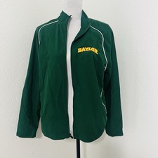 Russell Athletic Women  s Baylor Large Inner Mesh Green Full Zip Jacket EUC