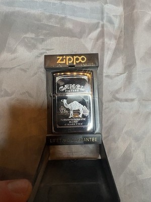 Vintage Camel Filters Turkish & Domestic Blend Cigarettes Zippo Lighter Unfurled