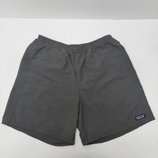 Patagonia Men s Baggie Shorts Size L With Stretch Waist And 6 Inseam Plumb Grey