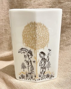 A lot of five vases and one plate by Raymond Peynet for Rosenthal