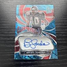 Brian Jordan 2024 Panini Spectra Illustrious Legends Autos Neon Blue/50  #18