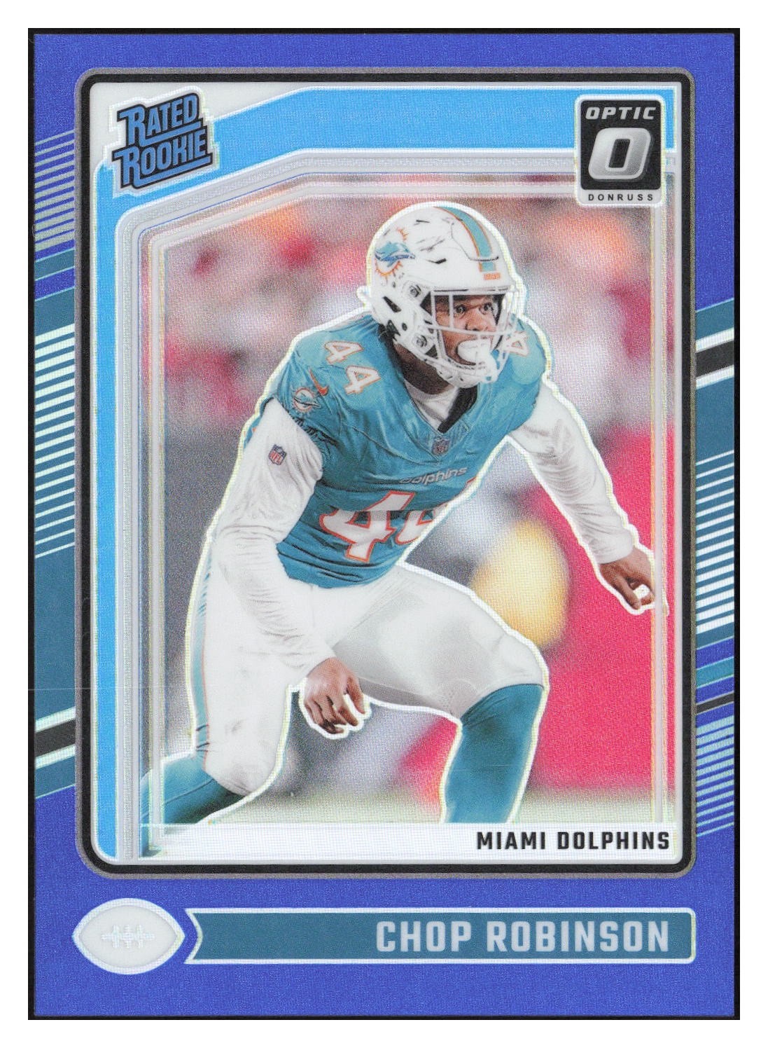 2024 Panini Donruss Optic Blue Prizm Rated Rookie Chop Robinson #219 RC #133/199