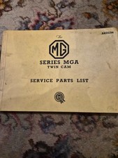 Mga Twin Cam Factory Service Parts List Publication No Akd1296