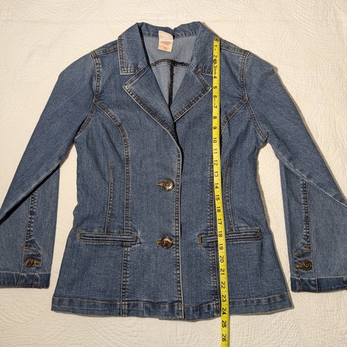 Jean Jacket Women's Size Small (4/6) Blue Jean by Faded Glory Button Front - Picture 2 of 6