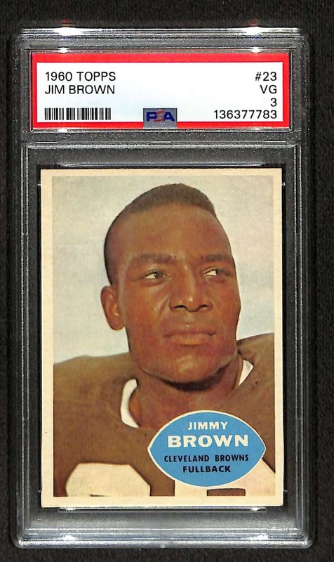 1960 Topps #23 Jim Brown HOF  PSA 3 VG C106225