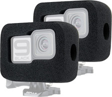 2-Pack Windslayer Cover Wind Muff for Gopro Hero 9 10 11 12 13 Black Wind Noise