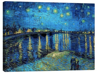 Leinwandbild Sternennacht über der Rhône - Vincent van Gogh
