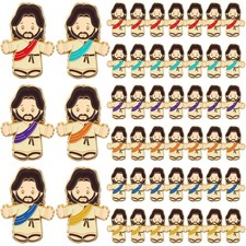 Jesus Lapel Pin Bulk Enamel Religious Party, Colorful, 48 Pcs