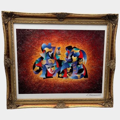 Anatole Krasnyansky ''Officer's Celebration #7'' Framed Seriolithograph Art Print