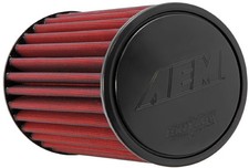 Aem 21-2049dk Dryflow Red Synthetic Round Air Filter 3.5 Flange Inlet Diameter