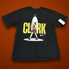 Nike Caitlin Clark T-Shirt Men's Size L Black Spotlight Graphic Fever NWT