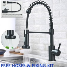 Modern Pull Out Kitchen Mixer Tap Monobloc Sink 360°Spout Spray Single Lever Tap