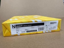 Wausau Papers Neenah Exact Vellum Bristol, 8.5" X 11", 67 Lb/147 Gsm, White, 94