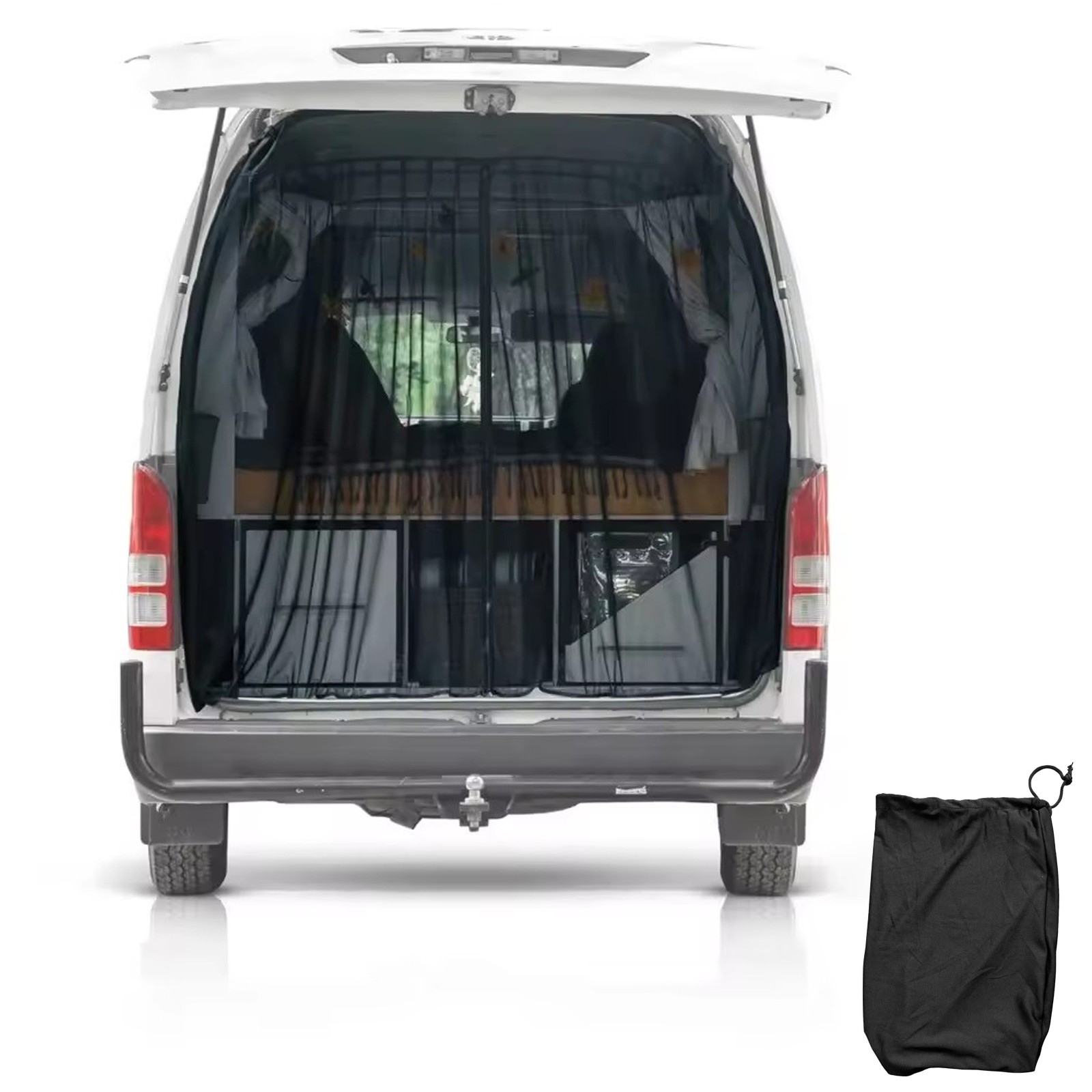 Van Bug Screen Magnetic RV Rear Door Mosquito Net Replacement For