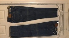 Double Knot 5 Pocket Standard Uniform Work Jeans 31x29 Lot of 2 Blue Pre-Owned
