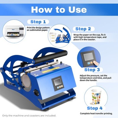 6 in 1 Becher Hitzepresse Cup Sublimation Tassenpresse Tassen Presse Becher 500W