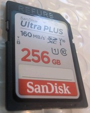 SanDisk Ultra PLUS 256GB 160MB/s SDXC V10 SD Card