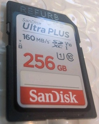 SanDisk Ultra PLUS 256GB 160MB/s SDXC V10 SD Card