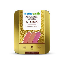 Mamaearth Moisture Matte Long Stay Lipstick Gift Set - Nude Perfection - Limited