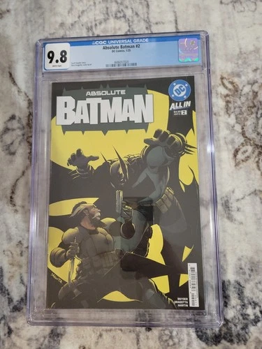 🔥 Absolute Batman #2 CGC 9.8 Grade Cover A 1st Print Nick Dragotta Cover 🔥