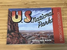 U.S. National Parks Postcard Book, 30 Oversized Postcards, New