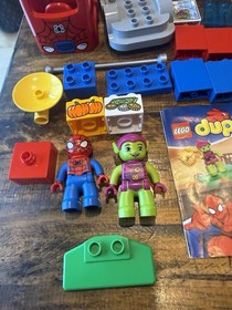 Lego Duplo Spider-Man Lot 10607 Bike and 10608 Spider Truck Adventure Complete