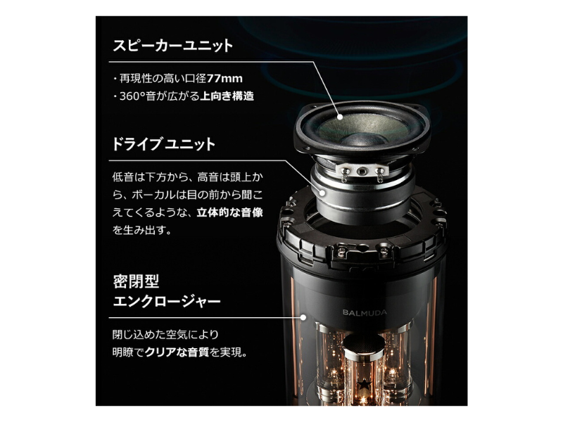 BALMUDA The Speaker M01A-BK M01A-WH WirelessSpeaker Portable