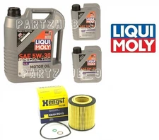Hengst Engine Oil Filter & 7 Liters of Liqui Molly Engine Oil Kit for BMW