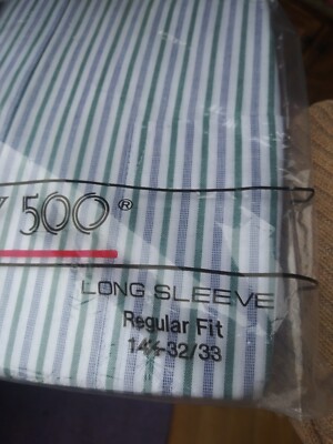 botany 500 dress shirts Botany 500 Silk-Like Men's Blue Long Sleeve Button Up Dress Shirt Sz 15.5-34/35