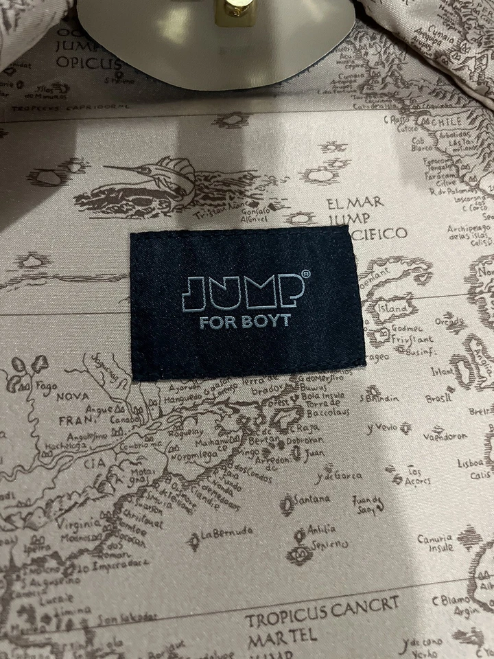 Jump Paris "Boyt" Cranberry Leather Garment Roller Luggage Bag 19" & Carry On - Image 3 of 4