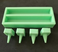 PEN BLANK MOULD - Silicone Mould  With Plugs Tube-in Resin Casting Pen Turning