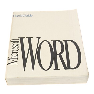 Microsoft Word User's Guide 5.0 Apple Macintosh Series (1991) Book Only