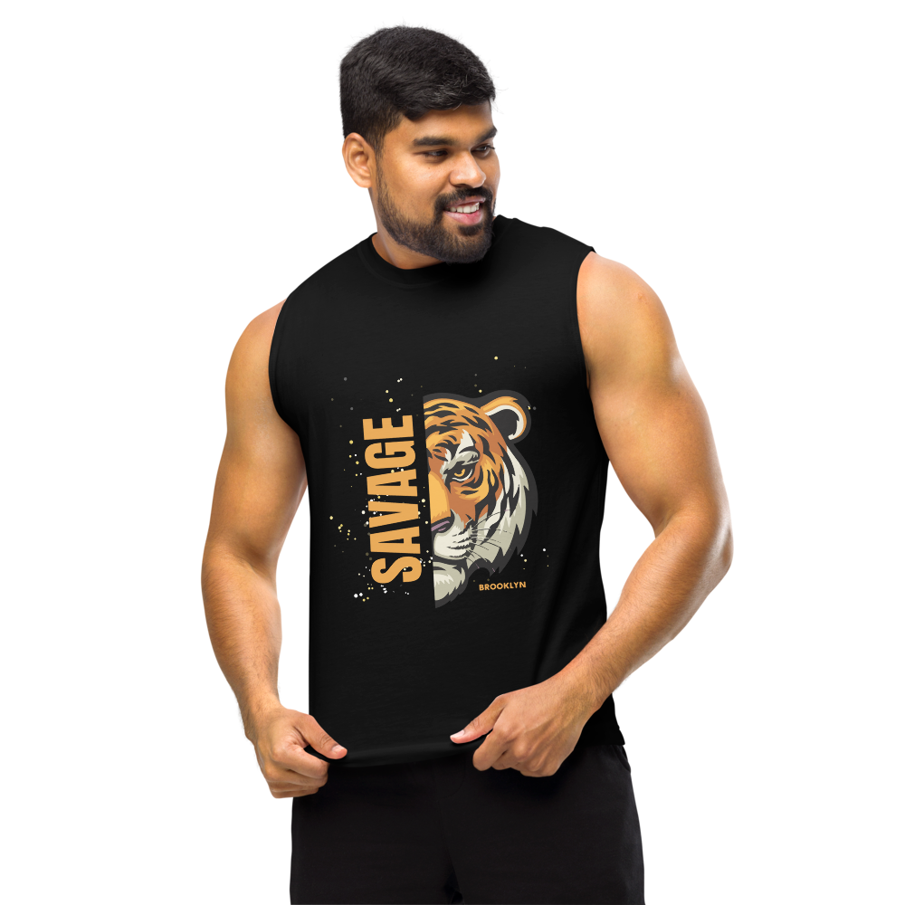Savage Graphic Tank Top - Bold & Trendy Streetwear Style-image