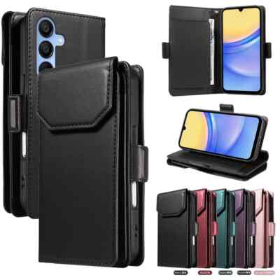 For Samsung A16 A06 A36 A56 A15 A25 A35 A55 Leather Wallet Card Stand Case Cover