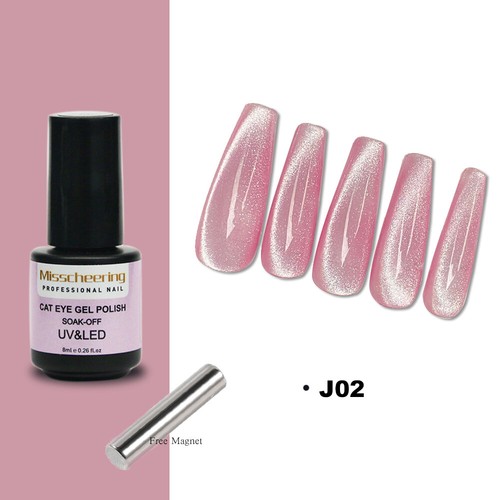 Cat Eye Nail Gel Polish Soak Off UV Reflective Crystal Magnetic Gel Polish UK - Picture 38 of 48