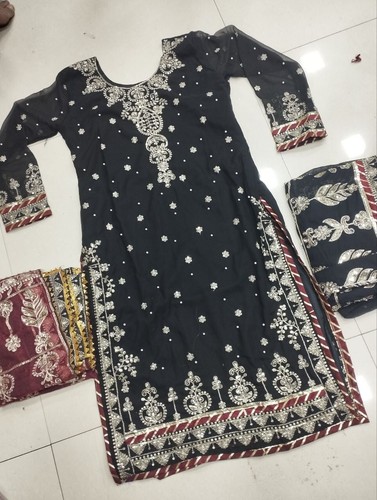 Vestido paquistaní Salwar Kameez listo para usar trajes indio boda fiesta Bollywood - Imagen 13 de 25
