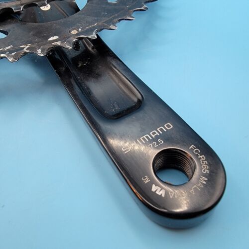 Shimano FC-R565 Double Road Bike Crankset 172.5mm 50/34t 110 BCD VGC! d7 - Picture 11 of 11
