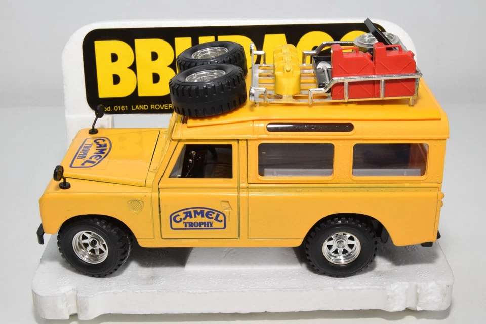 B71 1:24 BBURAGO BURAGO 0161 161 LAND ROVER CAMEL TROPHY MIB - Immagine 3 di 4