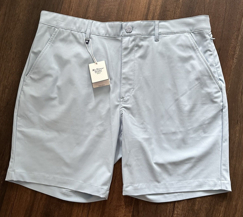 Ben Sherman NWT Men's 38 Sport Golf Shorts Light Blue Stretch 8" G7247SAB NWT$79